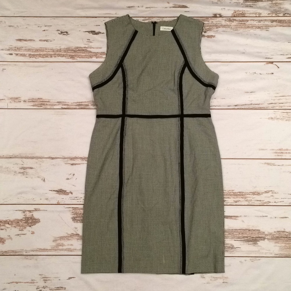 Gingham sheath dress